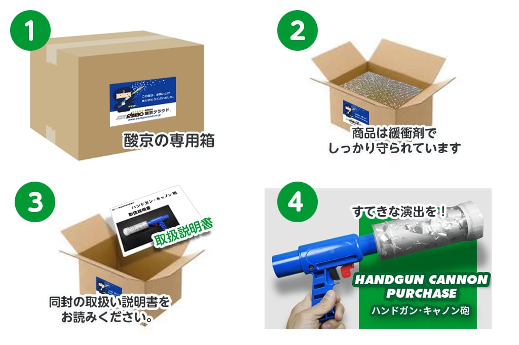 ハンドガン・キャノン砲(丸型カラフル)