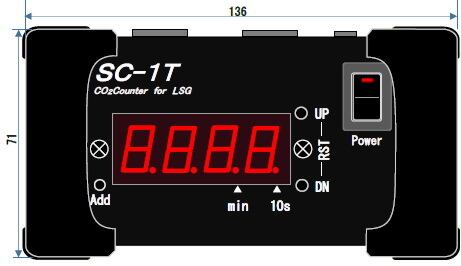 SC-1T for LSG（1ch DMX秒数カウンタ）